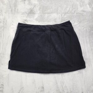 Athletic Works Skort Womens XL Black DriWorks Stretch Lined Athletic Tennis Golf